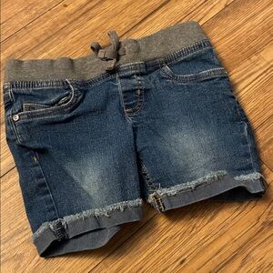 George Denim Blue Kids Shorts with Gray Waistband (Bin B)